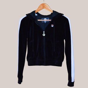 Fila Women's Carly Velour Jacket (Black)
